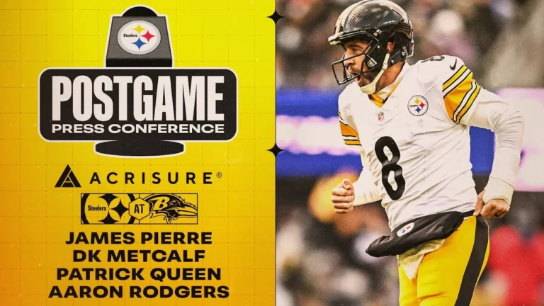 Pierre, Metcalf, Queen & Rodgers Postgame Press Conference (Week 14 at Baltimore Ravens)