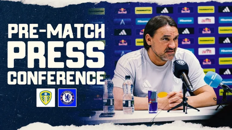 Daniel Farke press conference Leeds United v Chelsea Premier League