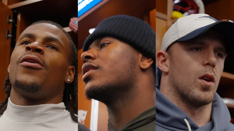 DeMario Douglas, Jaylinn Hawkins, & Robert Spillane Address the Media Patriots Press Conference
