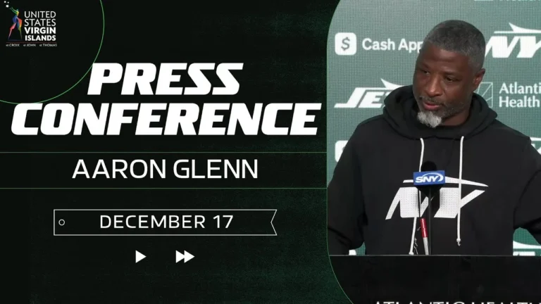 Aaron Glenn Press Conference (12 17) New York Jets