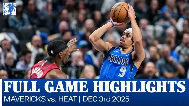 Mavericks Highlights vs. Miami Heat December 3, 2025