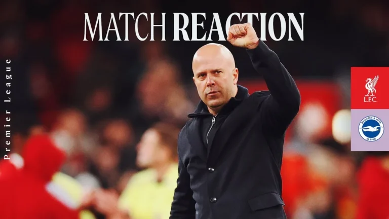 Reaction: Arne Slot’s post-match press conference Liverpool vs Brighton