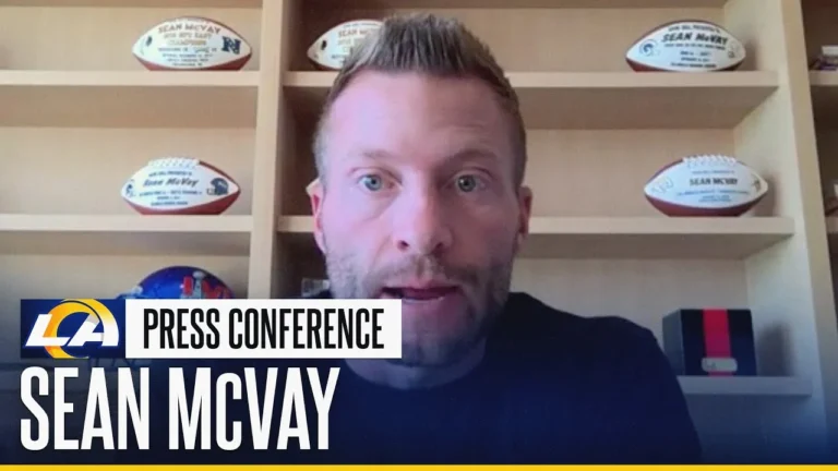 Sean McVay On Kevin Dotson’s Ankle Sprain, Terrance Ferguson’s Growth & Overcoming Adversity