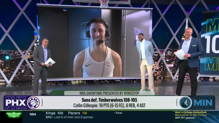 Collin Gillespie Postgame Interview with Peacock NBA on NBC Phoenix Suns 12-8-25