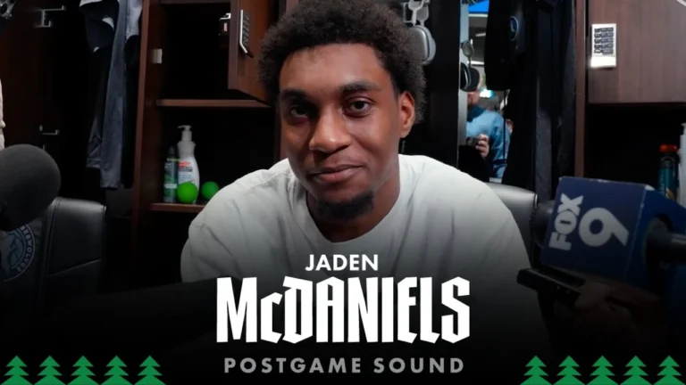 Thats The Way I Like To Play. Jaden McDaniels Post Game Sound 12.06.25