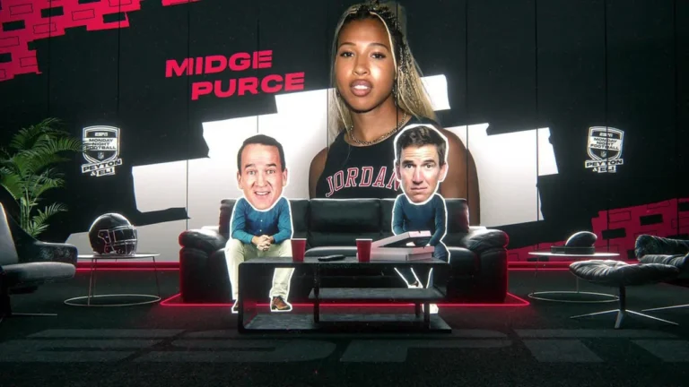 Midge Purce joins Peyton and Eli during Giants vs. Patriots ‘MNF ManningCast’