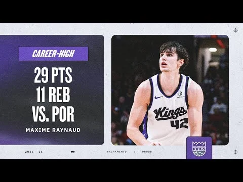 CAREER-HIGH 29 PTS for MAXIME RAYNAUD! Highlights vs. Blazers 12.18.25