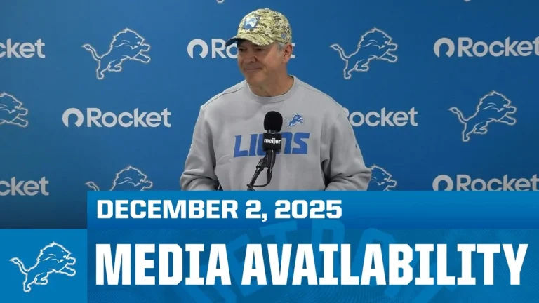 Detroit Lions assistant coaches meet with the media December 2, 2025