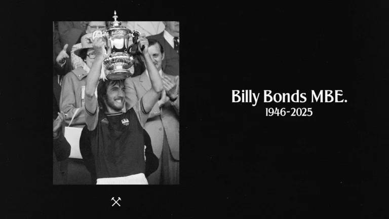 A Tribute to Billy Bonds MBE 1946-2025