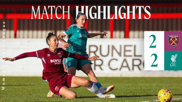 WSL Highlights: West Ham 2-2 Liverpool FC Women Enderby & Olsson on the scoresheet