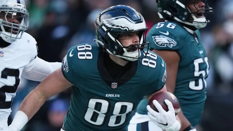 Every Dallas Goedert catch from 2-TD game vs. Raiders Week 15