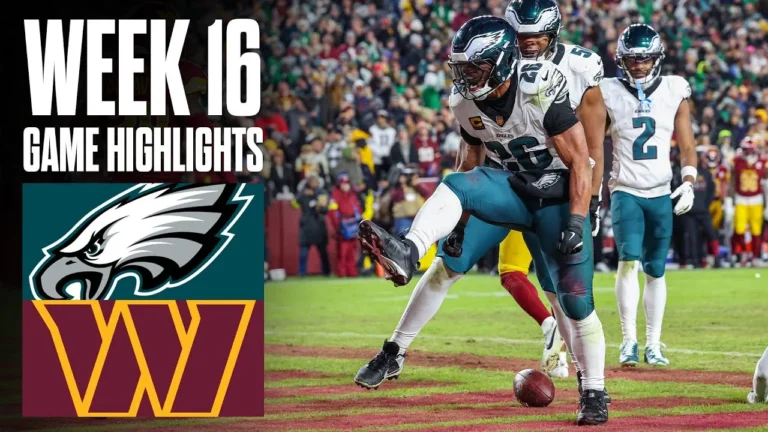 Eagles At Commanders Week 16 Highlights