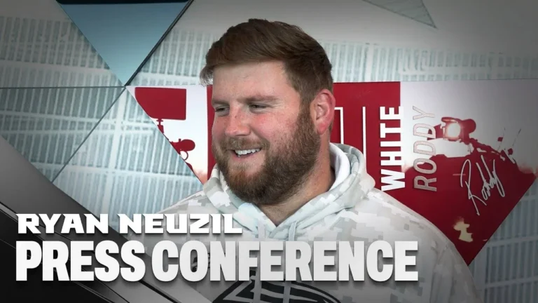 Ryan Neuzil reflects on the Atlanta Falcons win over the Tampa Bay Buccaneers Press Conference