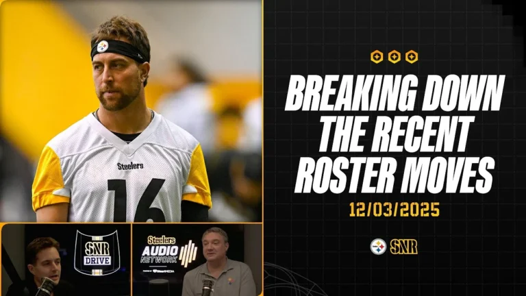 Breaking Down The Recent Roster Moves SNR Drive (Dec.3) Pittsburgh Steelers