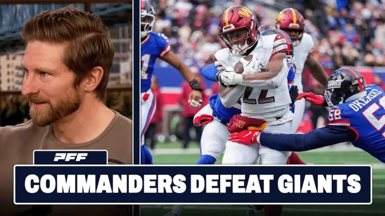 Washington Commanders vs. New York Giants Review PFF Grade Release Show