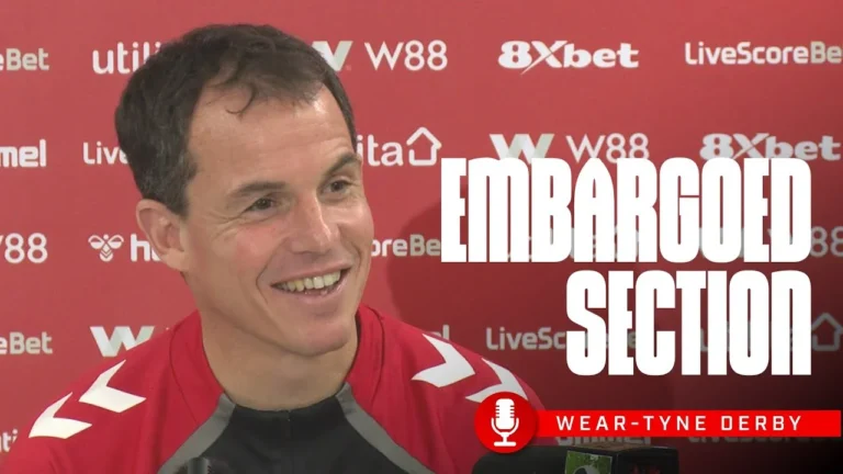 Wear-Tyne Derby Press Conference The Embargoed Section