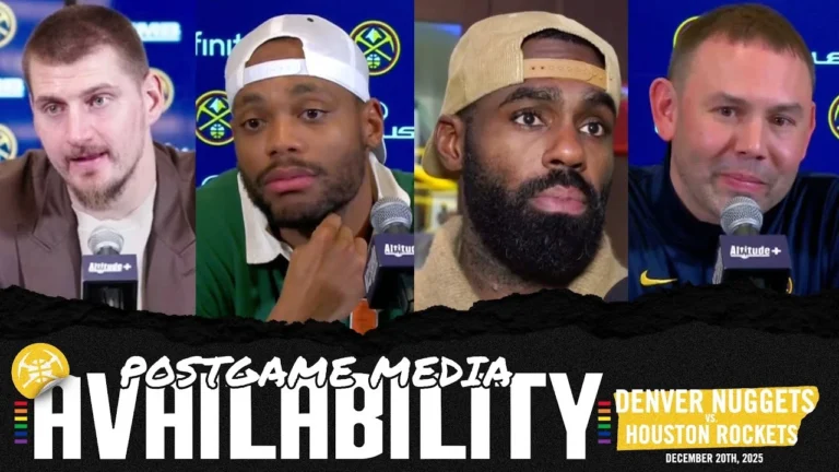 Denver Nuggets Postgame Media vs. HOU