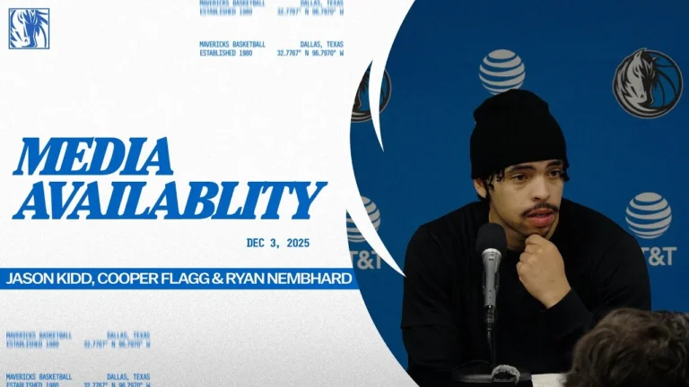 Jason Kidd, Cooper Flagg, & Ryan Nembhard Media Availability vs MIA 12 03 25