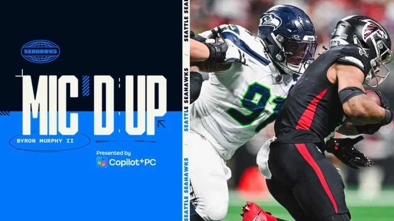 Byron Murphy II Mic’d Up For The Defense’s Dominant Performance at The Falcons Seattle Seahawks