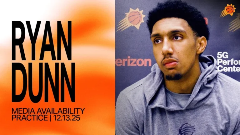 Ryan Dunn Practice Media Availability Phoenix Suns 12-13-25
