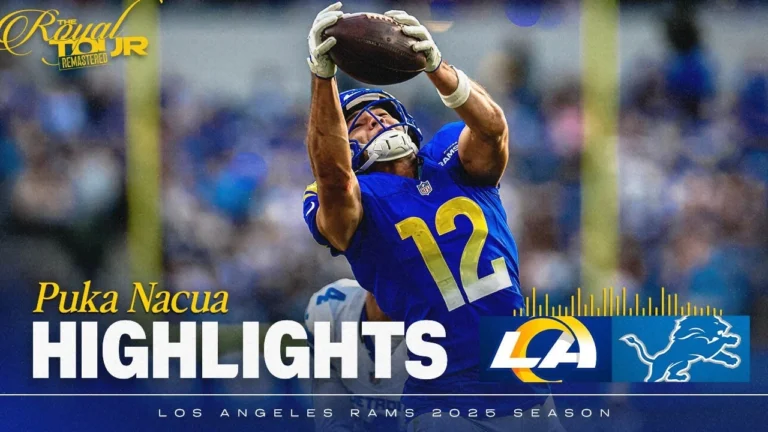 Puka Nacua’s Best Catches From 181-Yard Game vs. Lions