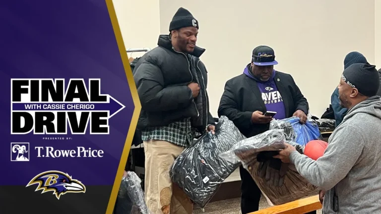 Lamar Jackson Hands Out Coats to Those in Need Baltimore Ravens Final Drive