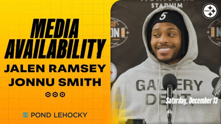 Jalen Ramsey & Jonnu Smith Media Availability (Dec. 13) Pittsburgh Steelers
