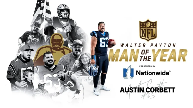 Austin Corbett is the Carolina Panthers 2025 Walter Payton Man of the Year Club Winner! WPMOY