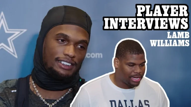 CeeDee Lamb & Quinnen Williams Talk Vikings Week Player Interviews