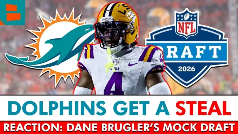 Miami Dolphins Land ABSOLUTE STEAL In Dan Brugler’s 2026 NFL Mock Draft