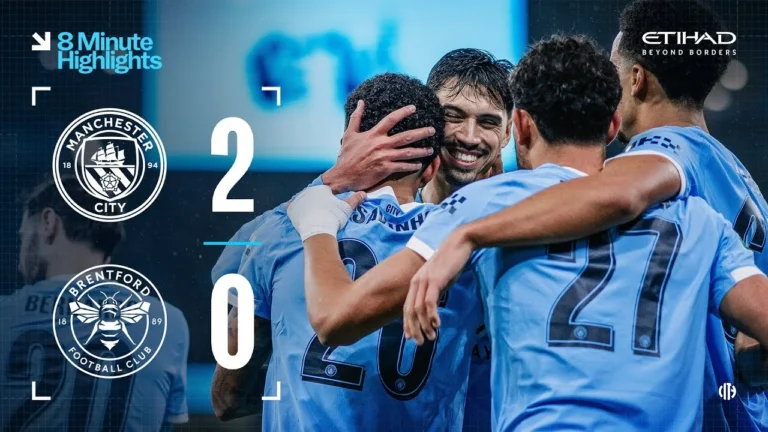 HIGHLIGHTS Man City 2-0 Brentford Through to the Carabao Cup semi-finals!
