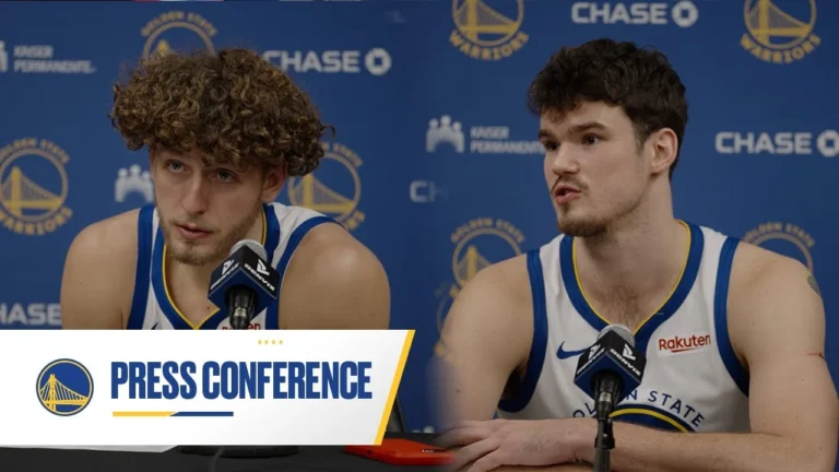 Quinten Post and Brandin Podziemski Recap Warriors Win Over Bulls