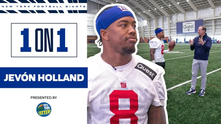 Jevón Holland 1-on-1 with Shaun OHara New York Giants