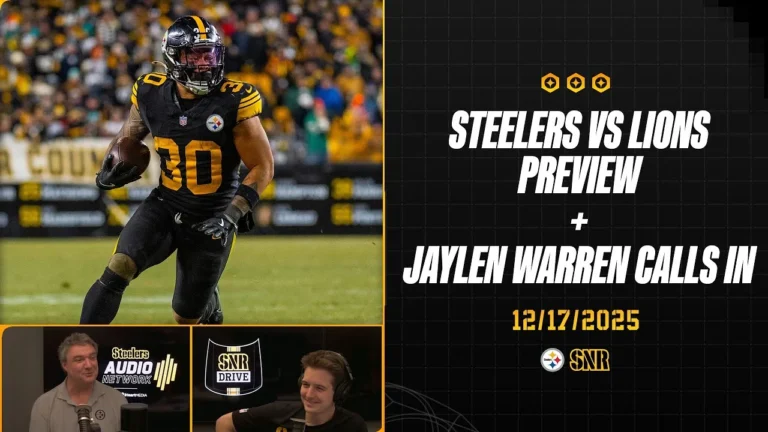 Steelers vs Lions Preview Jaylen Warren Calls In SNR Drive (Dec.17) Pittsburgh Steelers