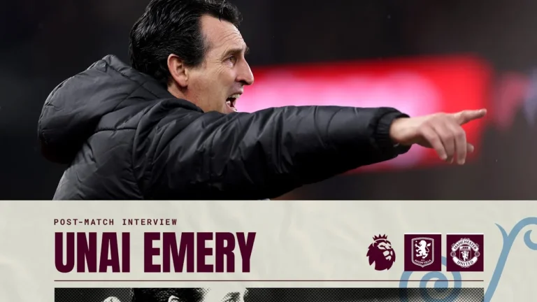 A great atmosphere to support us Unai Emery FULL Interview after beating Manchester United