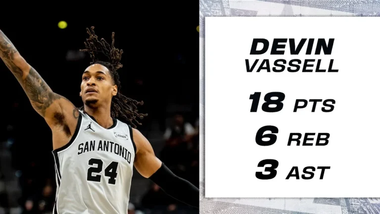 Devin Vassell Delivers Solid Performance vs. Wizards with 18 PTS