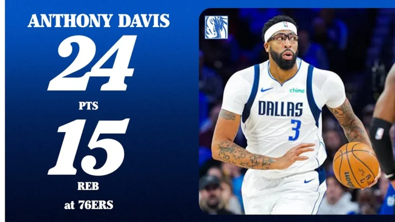 Anthony Davis (24 PTS 15 REB) vs. Philadelphia 76ers December 20, 2025