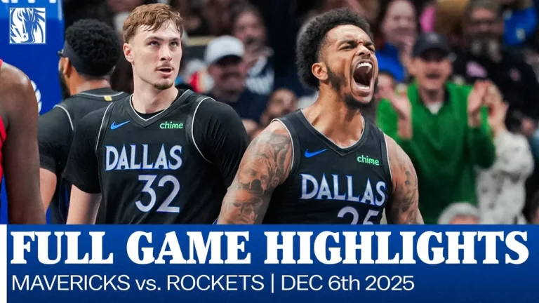 Mavericks Highlights vs. Houston Rockets December 6, 2025