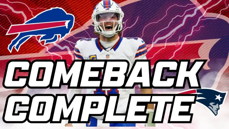 NEVER QUIT BILLS: Buffalo BEATS Patriots 35-31, Allen shines defense locks in