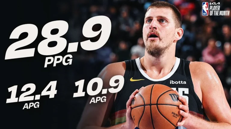 Nikola Jokić Named kia Western Conference Player of the Month