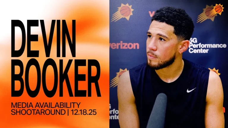 Devin Booker Shootaround Media Availability Phoenix Suns 12-18-25