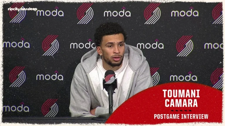 Toumani Camara Postgame Media Availability vs Oklahoma City Thunder November 30th, 2025