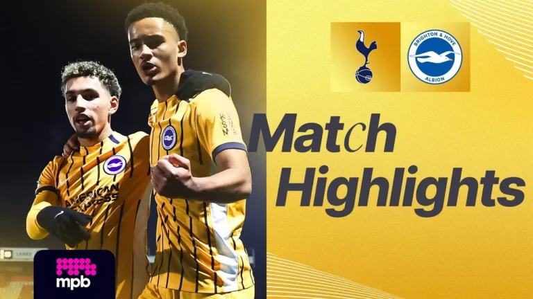 HIGHLIGHTS Spurs v Brighton FA Youth Cup