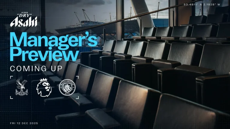 LIVE MANAGER PREVIEW – Crystal Palace v City – Premier League