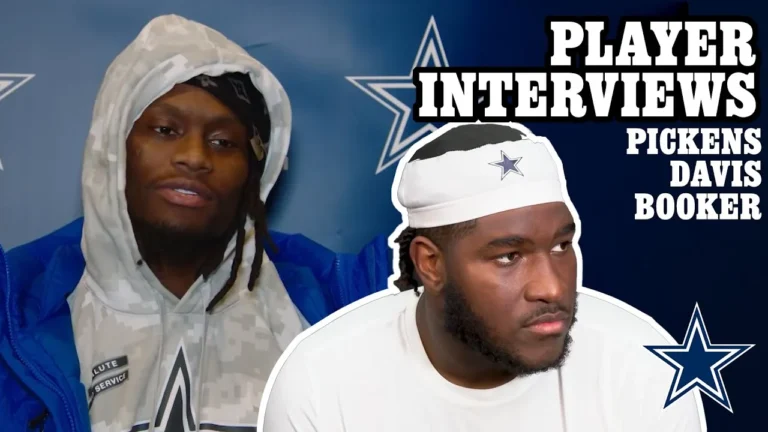 Cowboys Players on Thursday Night Matchup vs Lions Player Interviews