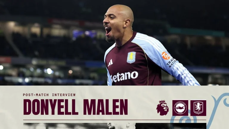 We showed a lot of Character POST MATCH Goalscorer Donyell Malen on Brighton Victory