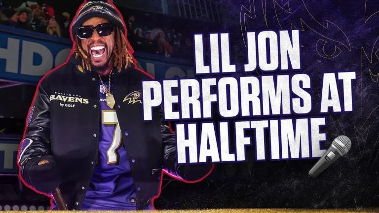 Lil Jon Performs at Ravens Thanksgiving Halftime Baltimore Ravens