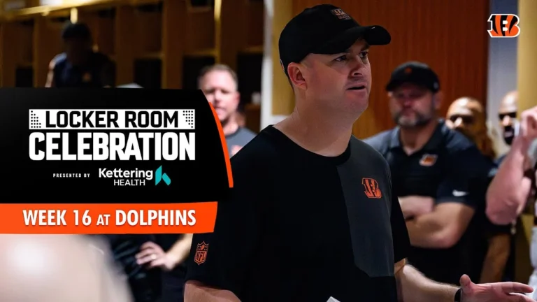 2025 Week 16 vs Dolphins Locker Room Celebration