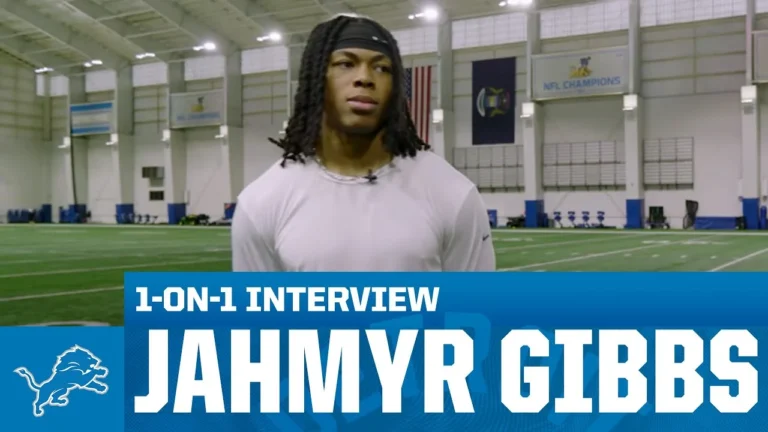 INTERVIEW: Detroit Lions running back Jahmyr Gibbs 1-on-1 with Dannie Rogers