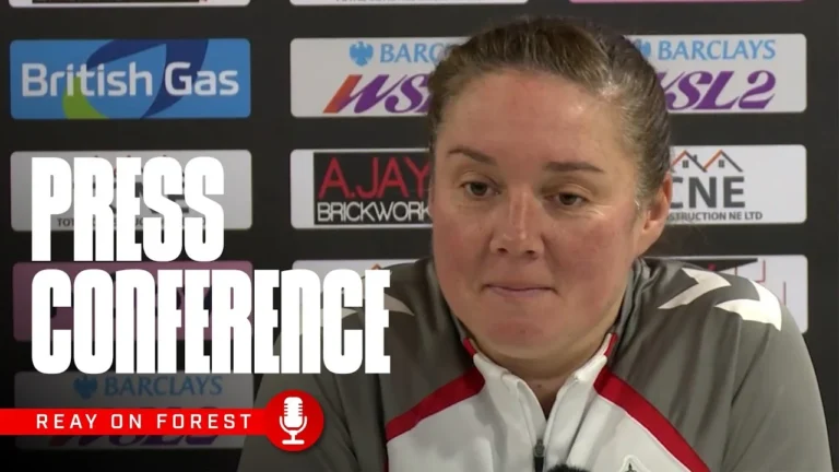 We know it will be a tough game Reay Previews Nottingham Forest Test Press Conference